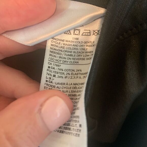 Banana Republic Black High Rise Skinny Coater Denim Jeans size 0 - Picture 6 of 6